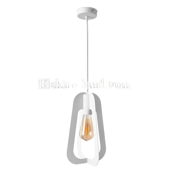 Светильник подвесной MSK Electric Catania в стиле лофт под лампу Е27 NL 3019 WH белый