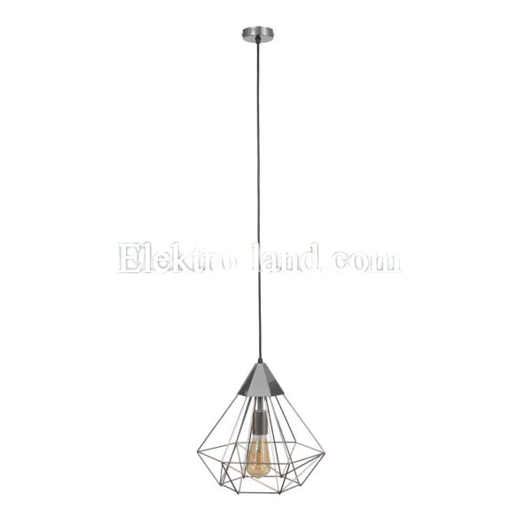 Светильник подвесной в стиле лофт MSK Electric Crystal NL 0538 CR хром "Кристалл" большой