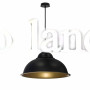 Светильник подвесной в стиле лофт MSK Electric Dome СП 3614 BK+GD черный+золото