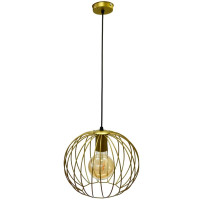 Светильник подвесной в стиле лофт MSK Electric Globe NL 2722 G  золото "Глоби"