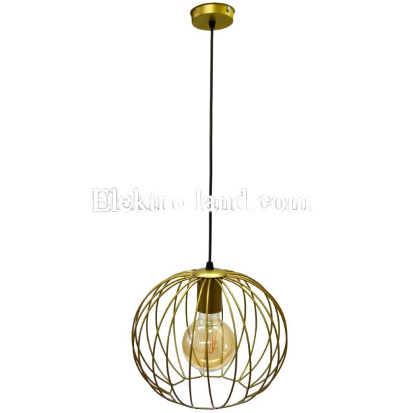 Светильник подвесной в стиле лофт MSK Electric Globe NL 2722 G  золото "Глоби"