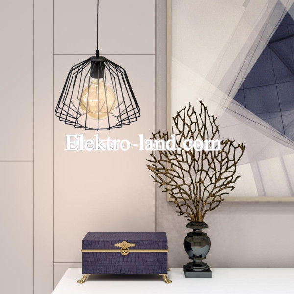 Светильник подвесной в стиле лофт MSK Electric Lattice NL 2724 черный