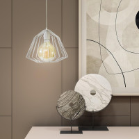 Светильник подвесной в стиле лофт MSK Electric Lattice NL 2724 W белый