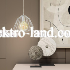 Светильник подвесной в стиле лофт MSK Electric Lattice NL 2724 W белый