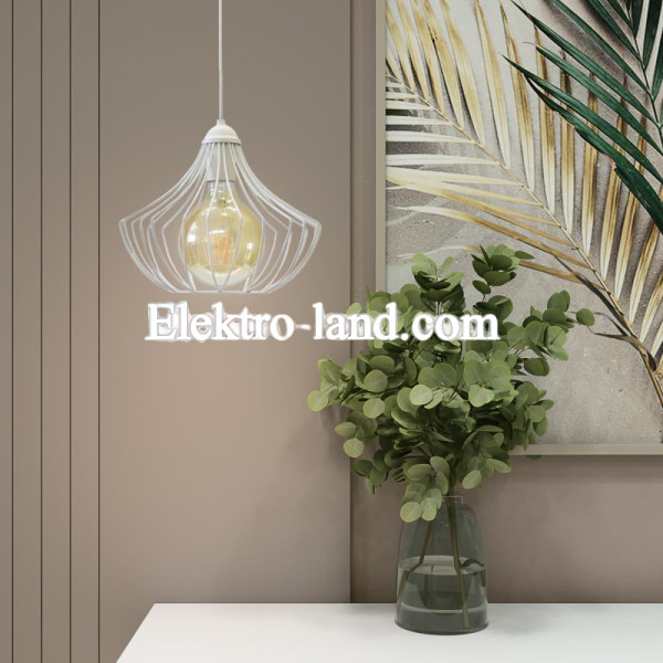 Светильник подвесной в стиле лофт MSK Electric Mexico NL 2825 W белый "Мехико"