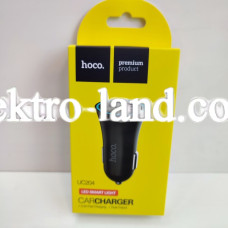 Автомобильное зарядное устройство Car Charger | 2.4A | 2U — Hoco UC204 — черный