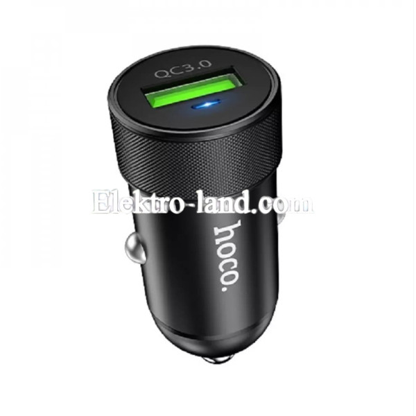Автомобильное зарядное устройство Car Charger | 3.0A | QC3.0 — Hoco Z32 черный