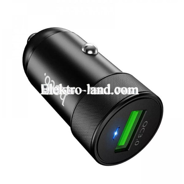 Автомобильное зарядное устройство Car Charger | 3.0A | QC3.0 — Hoco Z32 черный