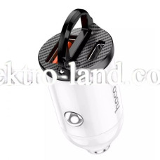 Автомобильное зарядное устройство Car Charger | 30W | PD | QC3.0 — Hoco NZ2 —  белый