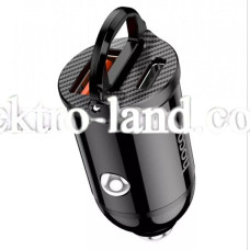 Автомобильное зарядное устройство Car Charger | 30W | PD | QC3.0 — Hoco NZ2 —  черный