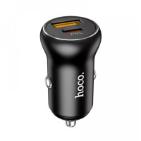 Автомобильное зарядное устройство Car Charger | 30W | PD | QC3.0 — Hoco NZ5  черный
