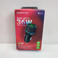 Автомобильное зарядное устройство Car Charger | 36W | 2 QC3.0 — Borofone BZ21A черный