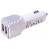 Автомобильное зарядное устройство Car Charger | 2.4A | 2U — Hoco Z23 — White белый