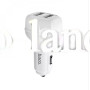 Автомобильное зарядное устройство Car Charger | 2.4A | 2U — Hoco Z36 — White белый