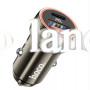 Автомобильное зарядное устройство Car Charger | 20W | PD | QC3.0 — Hoco Z46A металлик