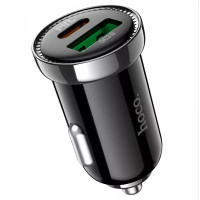 Автомобильное зарядное устройство Car Charger | 20W | PD | QC3.0 — Hoco Z44 черный