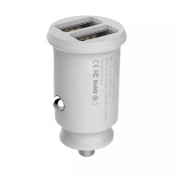 Автомобильное зарядное устройство Car Charger | 15.5W | 2U — Baseus (CCALL-ML) Grain — CCALL-ML02 белый
