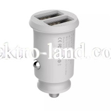 Автомобильное зарядное устройство Car Charger | 15.5W | 2U — Baseus (CCALL-ML) Grain — CCALL-ML02 белый