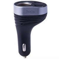 Автомобильное зарядное устройство Car Charger | 3.1A | 2U | Digital Display — Hoco Z29  черный
