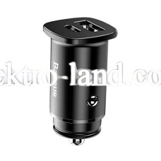 Автомобильное зарядное устройство Car Charger | 30W | 1U | 1C — Baseus (CCALL-AS01) Square metal — CCALL-AS01 черный