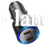 Автомобильное зарядное устройство Car Charger | 40W | 2 PD — Hoco NZ3 черный
