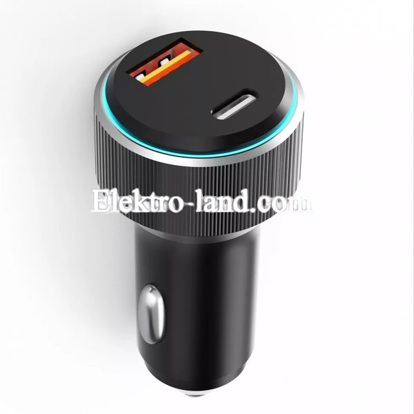 Автомобильное зарядное устройство Car Charger | 48W | PD | QC3.0 — Veron CC-319 черный