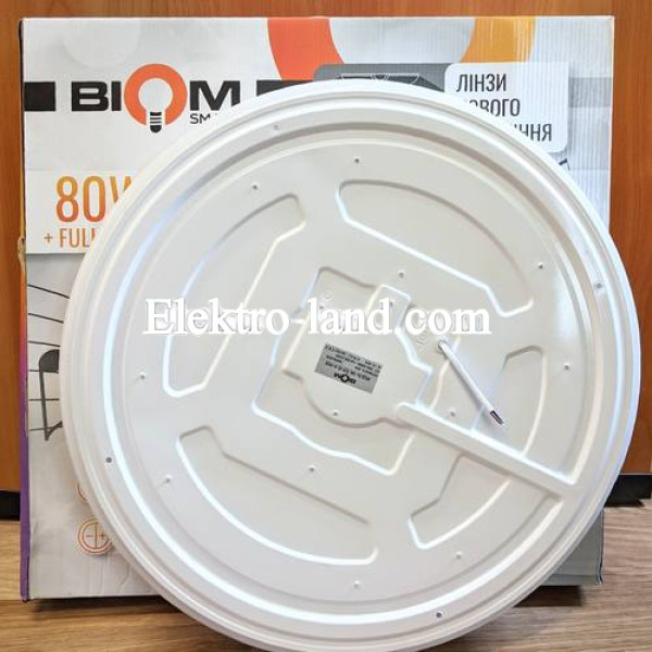 Светильник светодиодный Biom Smart 80W SML-R28-80-M-FRGB 3000-6000K+FULL RGB с д/у музыкальный BT APP 21027