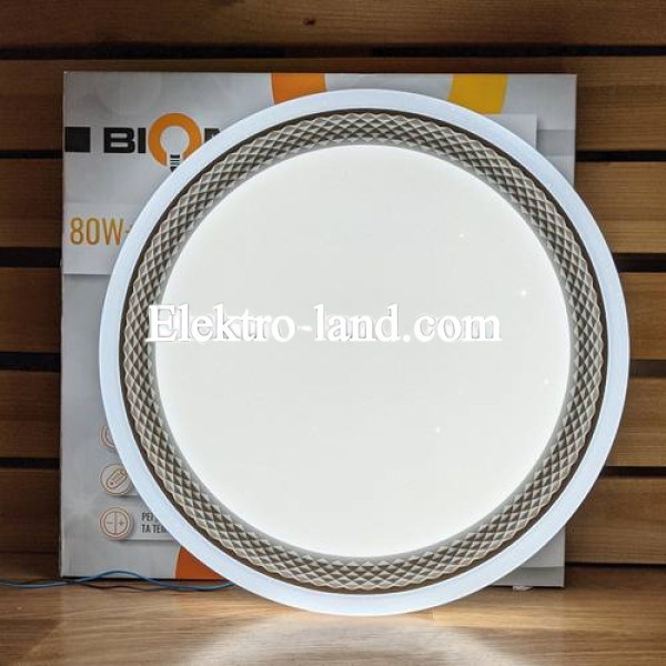 Светильник светодиодный Biom SMART SML-R19-80-RGB 3000-6000K 80Вт+16Вт RGB с д/у 