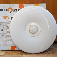 Светильник светодиодный Biom SMART SML-R26-70-M-RGB 3000-6000K+ RGB 70Вт с д/у музыкальный BT APP