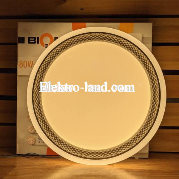 Светильник светодиодный Biom SMART SML-R19-80-RGB 3000-6000K 80Вт+16Вт RGB с д/у 