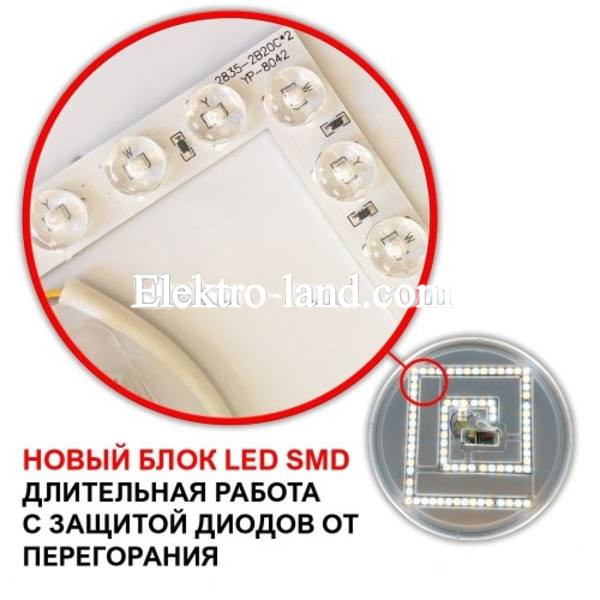 Накладной светодиодный светильник Дюна 50w Smart SUNLED