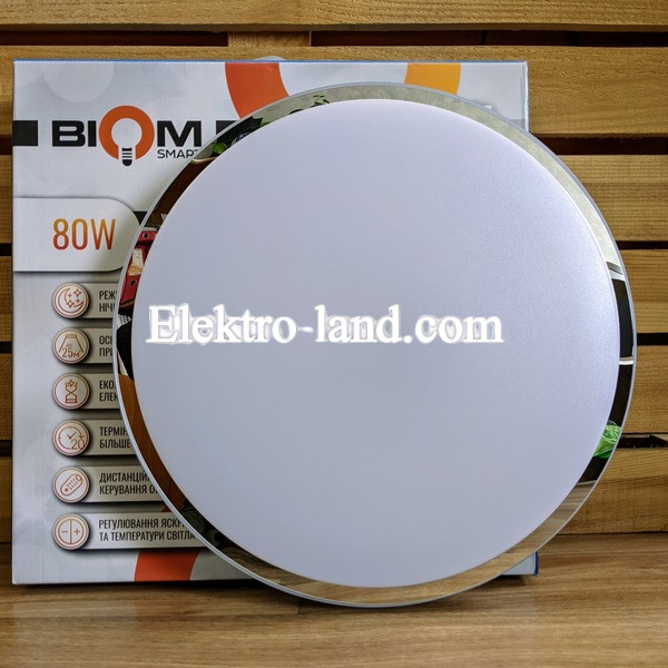Светильник светодиодный Biom SMART SML-R18-80 3000-6000K 80 Вт с д/у