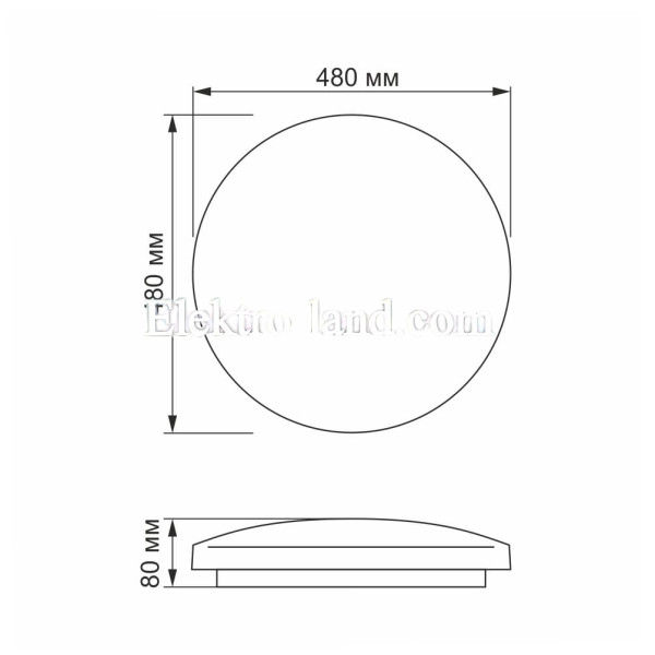 LED светильник функциональный круглый VIDEX RING 72W 2800-6200K