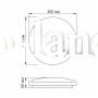 LED светильник функциональный круглый VIDEX RING 72W 2800-6200K