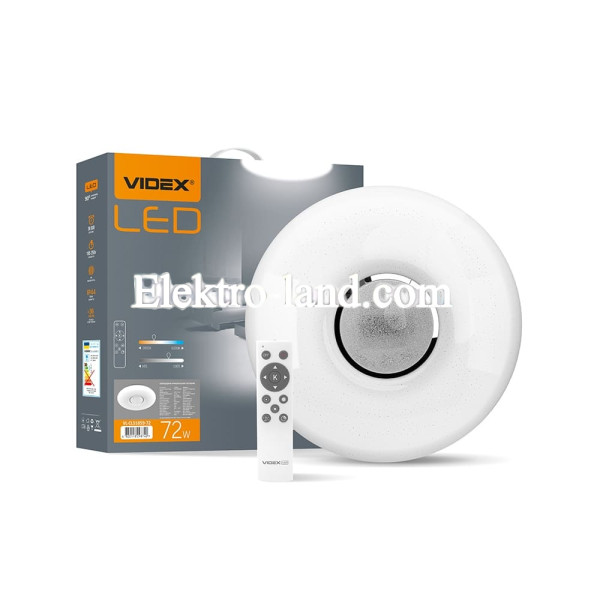 LED светильник функциональный круглый VIDEX RING 72W 2800-6200K