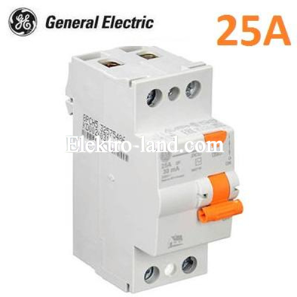 Устройство защитного отключения (УЗО) DCG225/030 2P AC, 6kA General Electric 