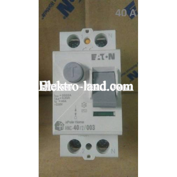  Дифференциальное реле  (УЗО) HNC-40/2/003  Eaton Moeller  