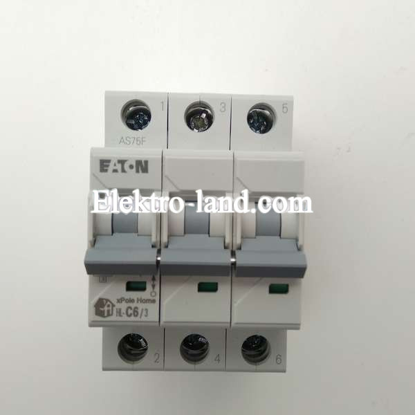 Автоматический выключатель Eaton HL-C  6/3  Moeller  6 А