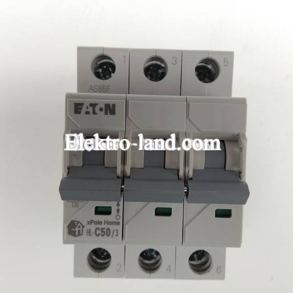 Автоматический выключатель Eaton HL-C  50/3  Moeller  50 А