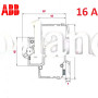 Автоматический выключатель 2Р 16А тип C, ABB basic M 