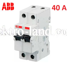 Автоматический выключатель 2Р 40А тип C, ABB basic M 