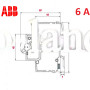 Автоматический выключатель 2Р 6А тип C, ABB basic M 