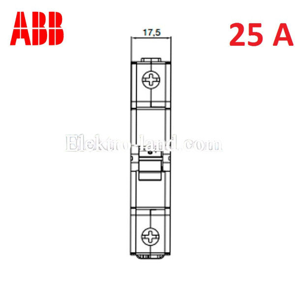 Автоматический выключатель 1Р 25А тип C, ABB basic M 