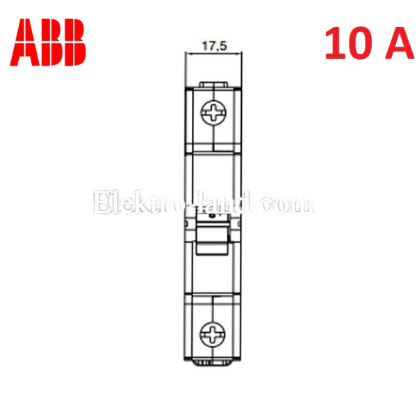 Автоматический выключатель 1Р 10А C, ABB basic M 