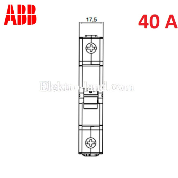 Автоматический выключатель 1Р 40А тип C, ABB basic M 