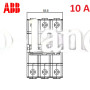 Автоматический выключатель 3Р 10А тип C, ABB basic M 