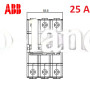 Автоматический выключатель 3Р 25А тип C, ABB basic M 