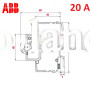 Автоматический выключатель 3Р 20А тип C, ABB basic M 