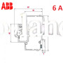 Автоматический выключатель 3Р 6А тип C, ABB basic M 