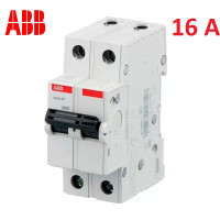 Автоматический выключатель 2Р 16А тип C, ABB basic M 